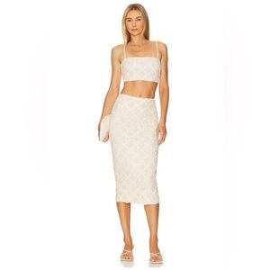 Camila Coelho x Revolve Lace Crop top and Skirt Set